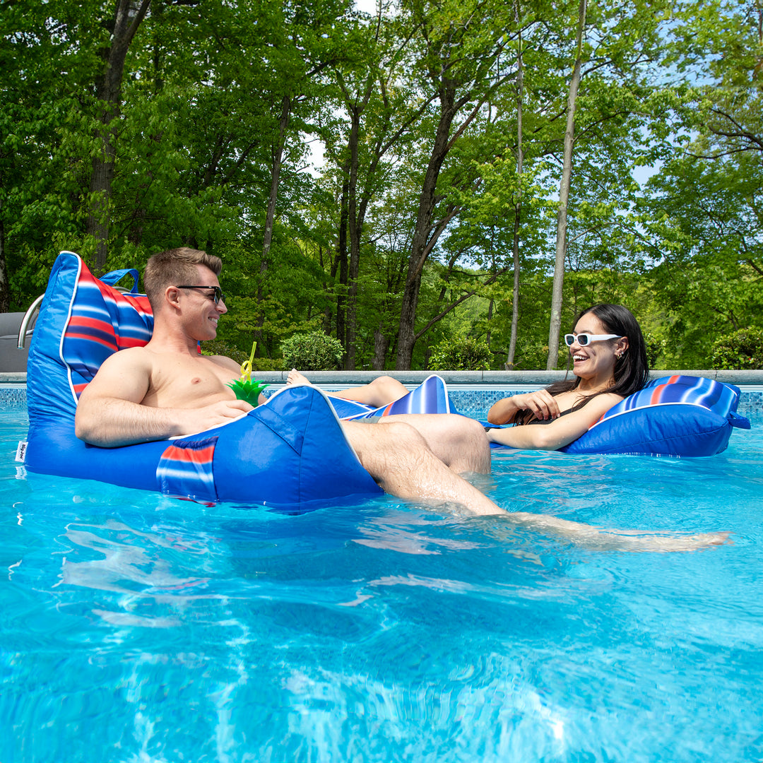 Captain's Float and Kona Lounger Bundle In The Pool