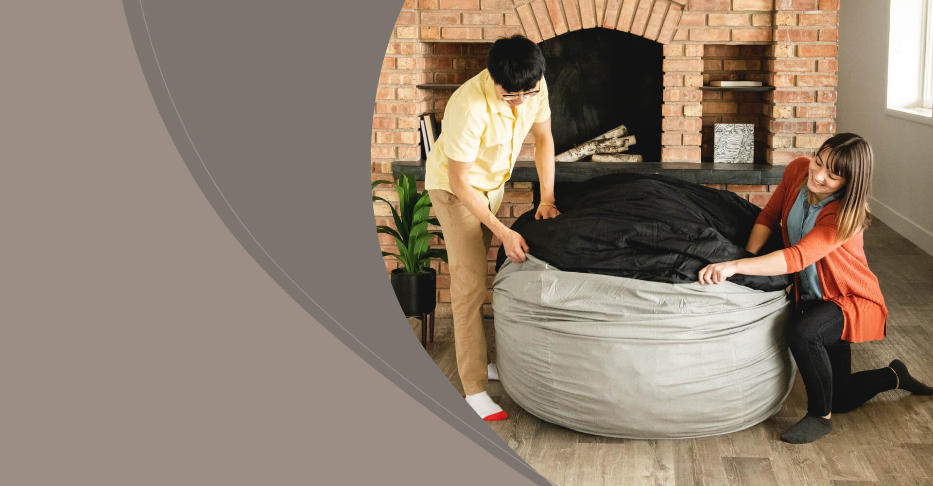 Easy Assembly Banner – Big Joe Foam Filled Bean Bags
