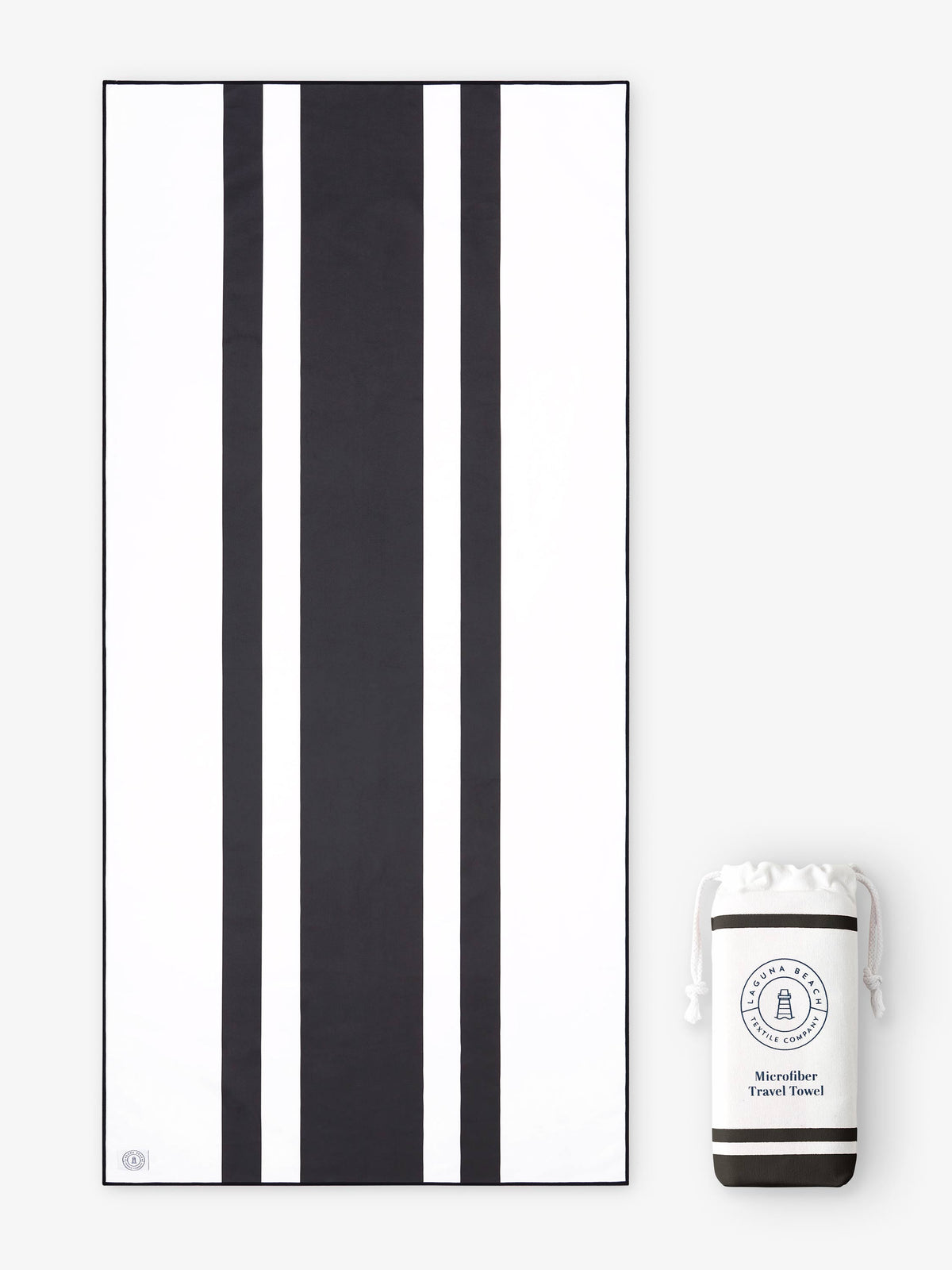 Noir Microfiber Beach Towel