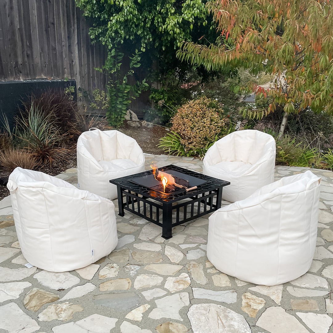 Milano Outdoor Weather Proof Chairs #color_white-marine-vinyl
