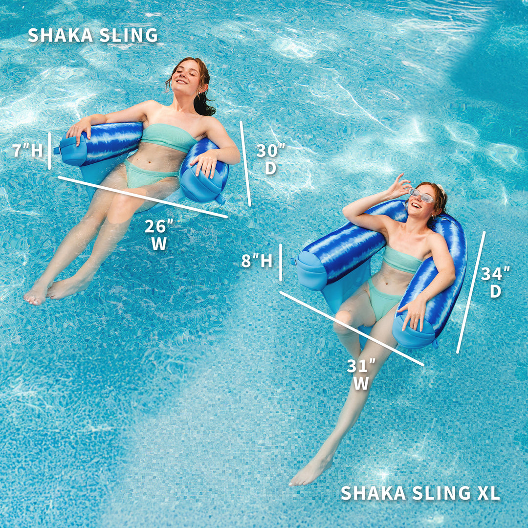 Shaka Sling Vs Shaka Sling XL comparison #color_ripple-blue