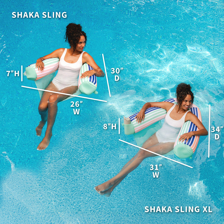 Shaka Sling Vs Shaka Sling XL comparison #color_rivera-stripe