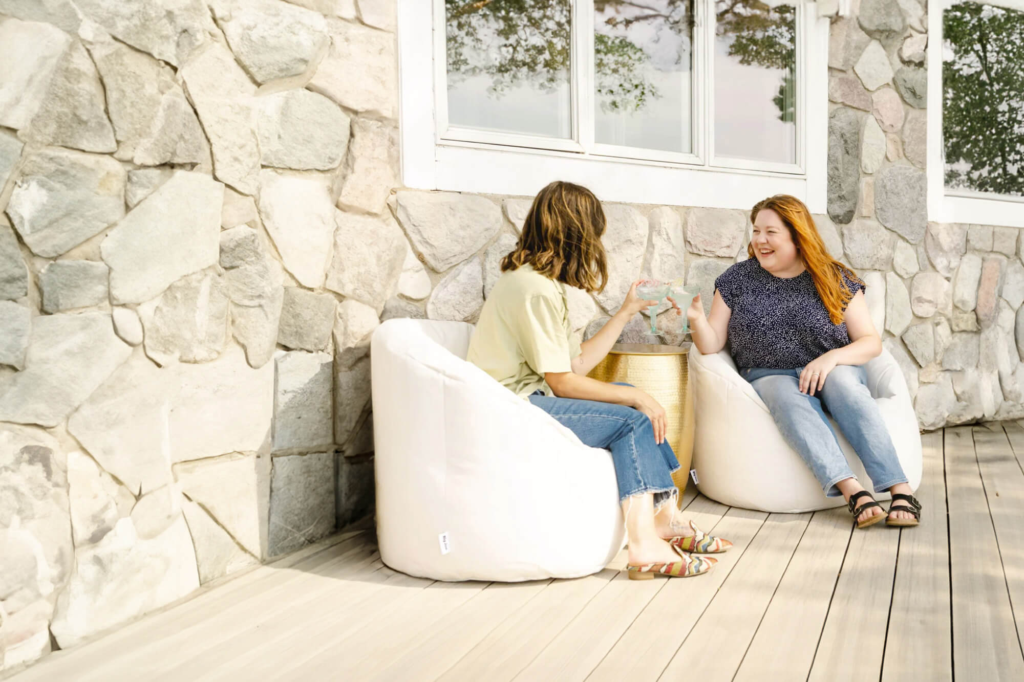 Outdoor Beanbag Chairs and Ottomans