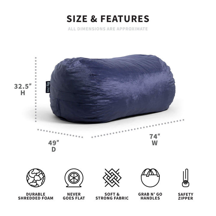 Dimensions Fuf media lounger blue #color_midnight-plush