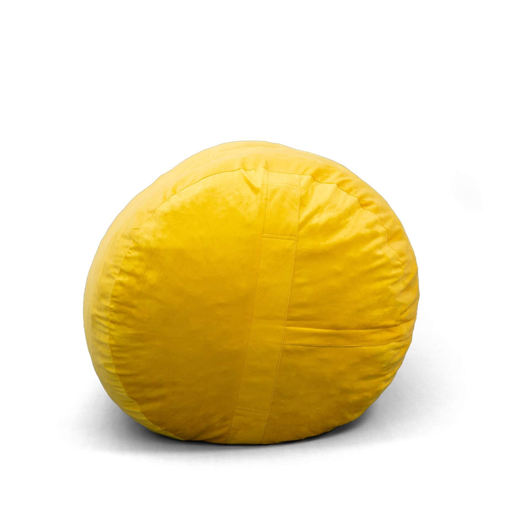 Fuf Media Lounger w/ Removable Cover foam filled #color_mustard-plush