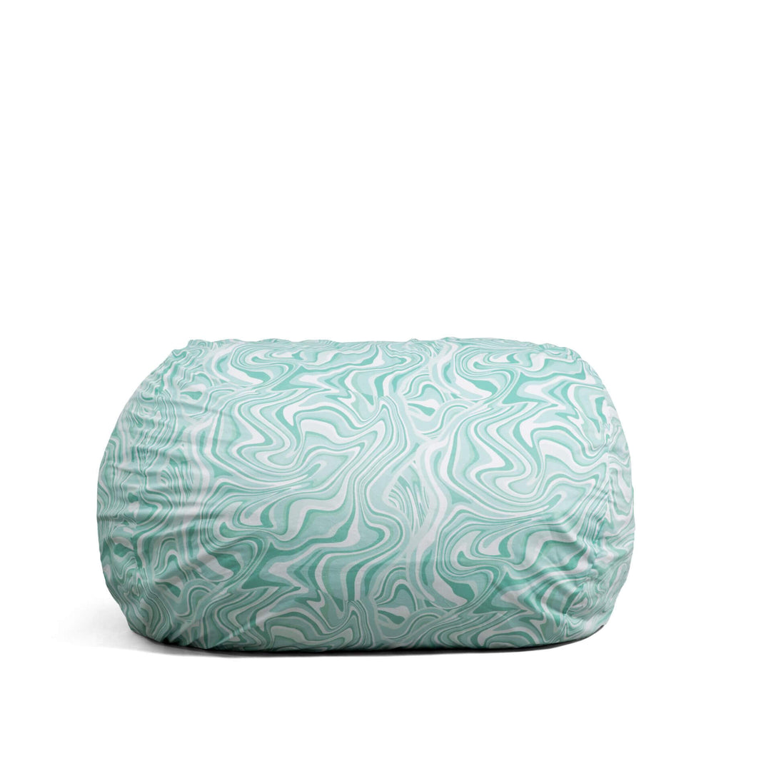 Fuf Media Lounger w/ Removable Cover foam filled #color_groovy-green-plush