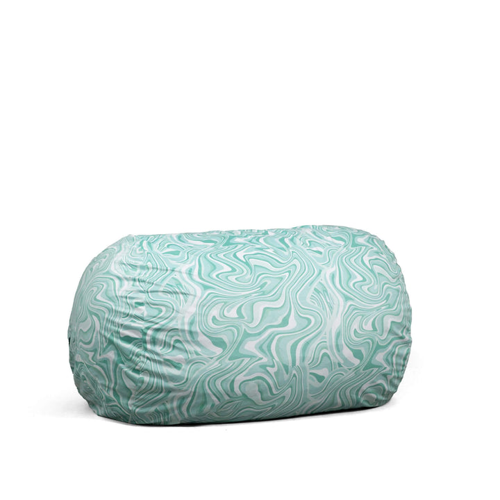 Fuf Media Lounger w/ Removable Cover foam filled #color_groovy-green-plush