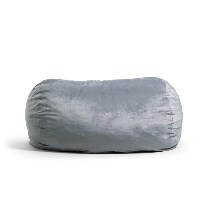 Fuf Media Lounger w/ Removable Cover foam filled side #color_gray-plush