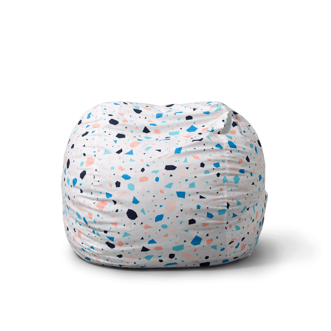Fuf Medium w/ Removable Cover foam filled multicolored #color_dolce-terrazzo-brushed-denim