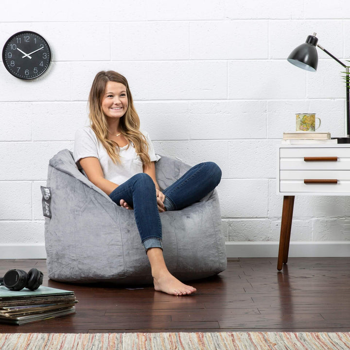 Milano bean filled chair for adults #color_gray-plush