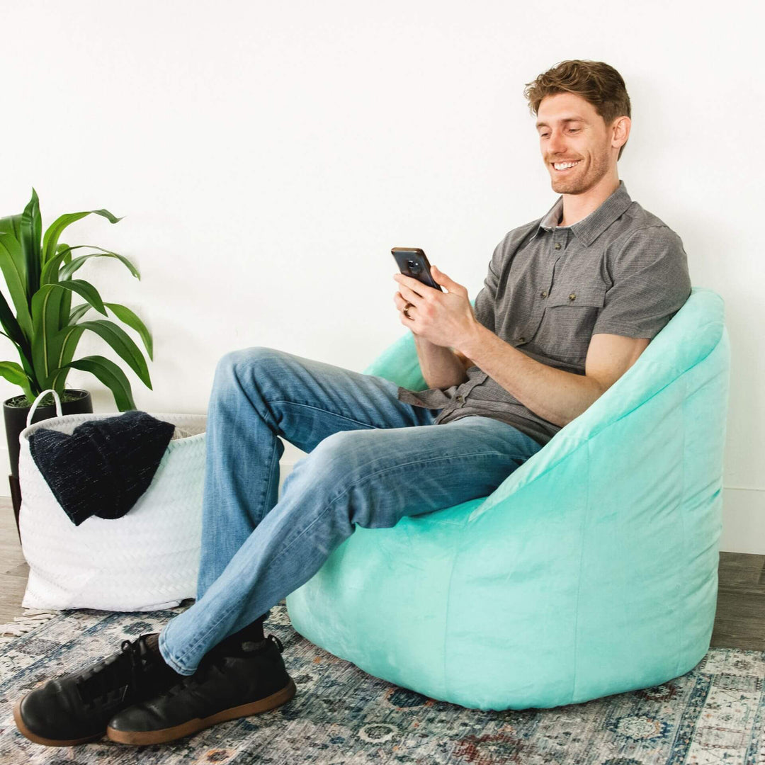 Milano Beanbag Chair #color_mint-plush