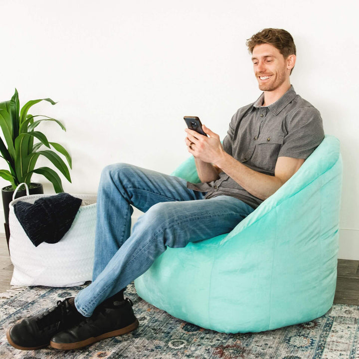 Milano Beanbag Chair #color_mint-plush