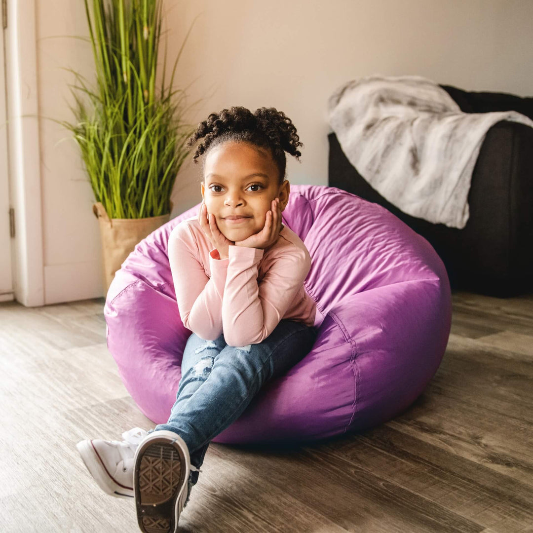 Pink kids bean bag #color_radiant-orchid-smartmax