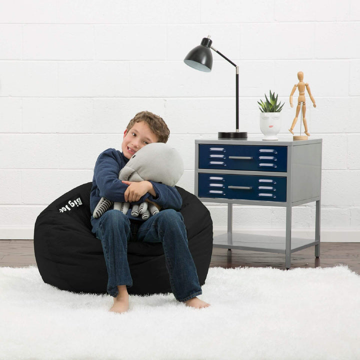 Classic Beanbag bean filled #color_stretch-limo-black-smartmax