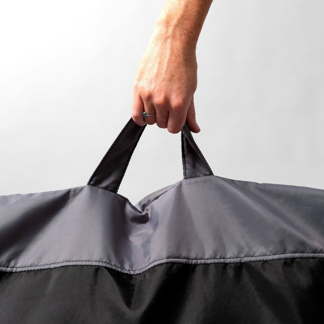 Dorm beanbag chair carry handle #color_two-tone-black-smartmax