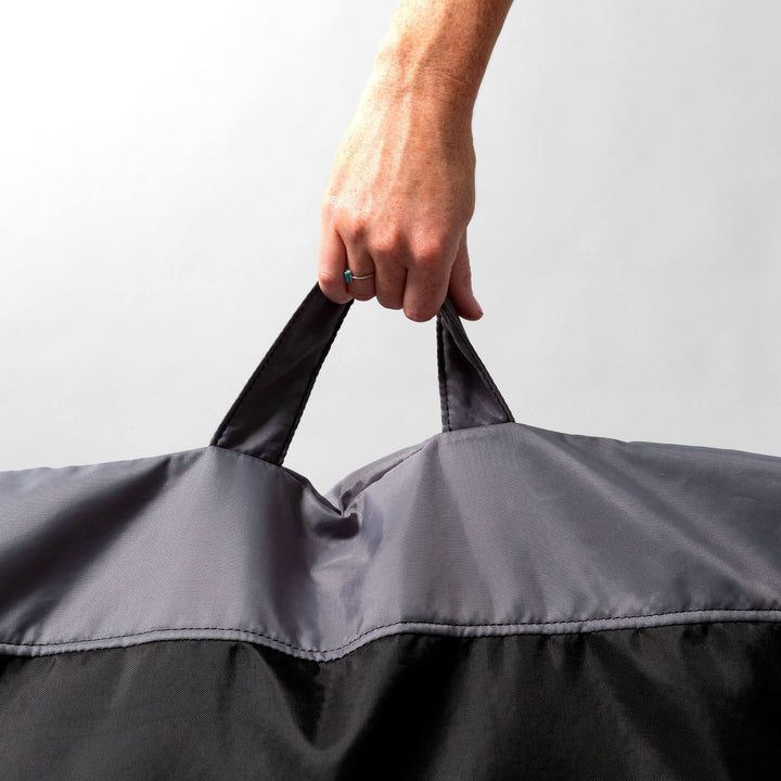 Dorm beanbag chair carry handle #color_two-tone-black-smartmax