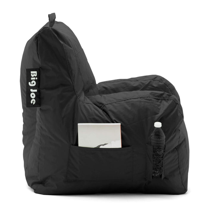 side beanbag chair black #color_black-smartmax