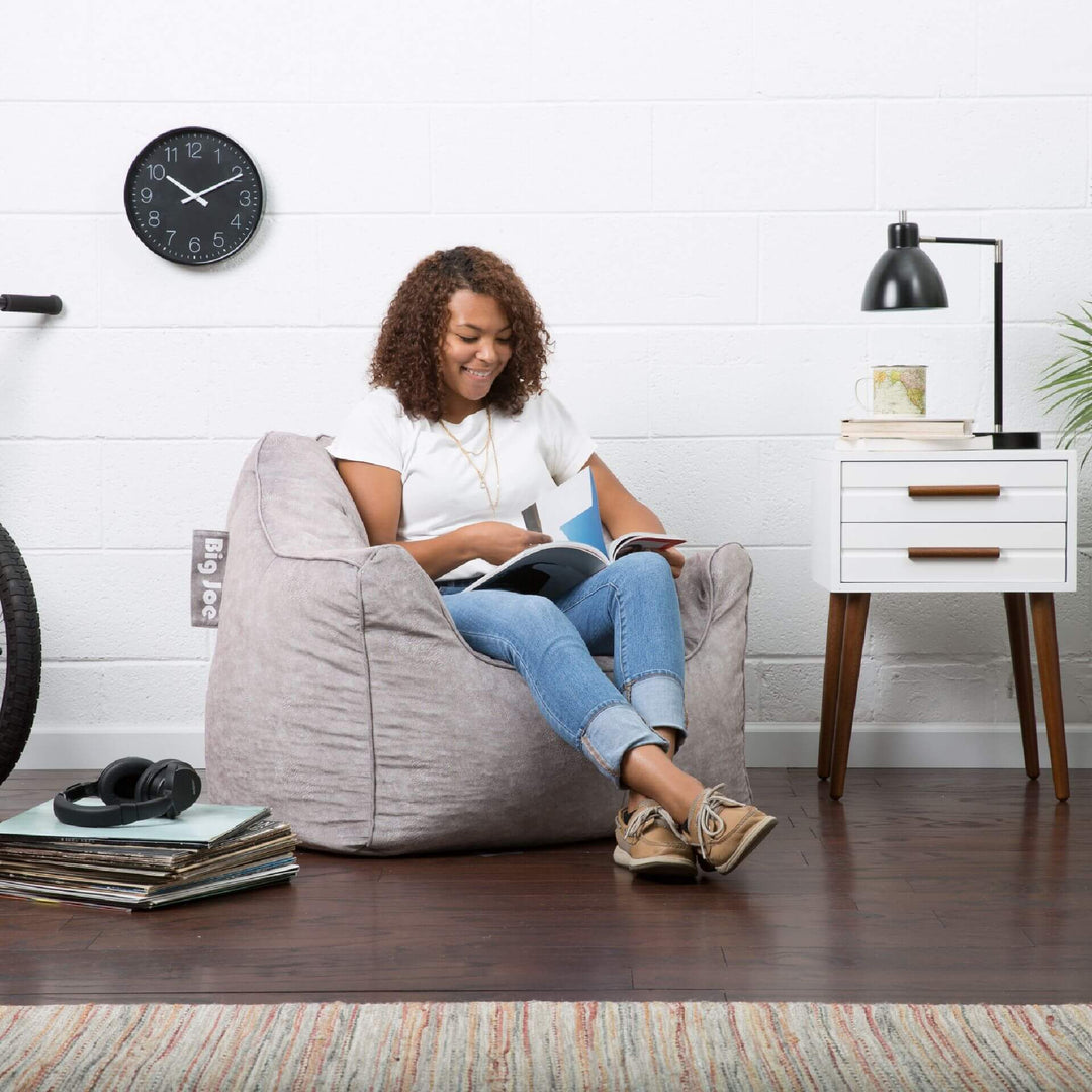 Hug bean filled bean chair #color_lunar-gray-hyde