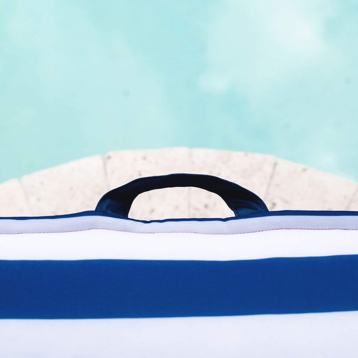Lagoon Lounger pool float carry handle #color_americana-nautical-stripe