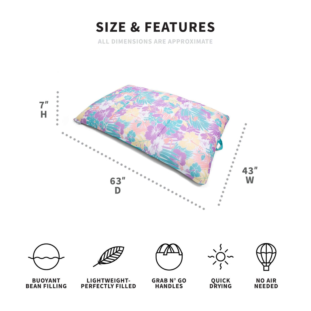 Dimensions tropical lagoon lounger #color_aqua-tropical-hibiscus#color_aqua-tropical-hibiscus