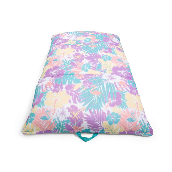 Lagoon Lounger pool float #color_aqua-tropical-hibiscus