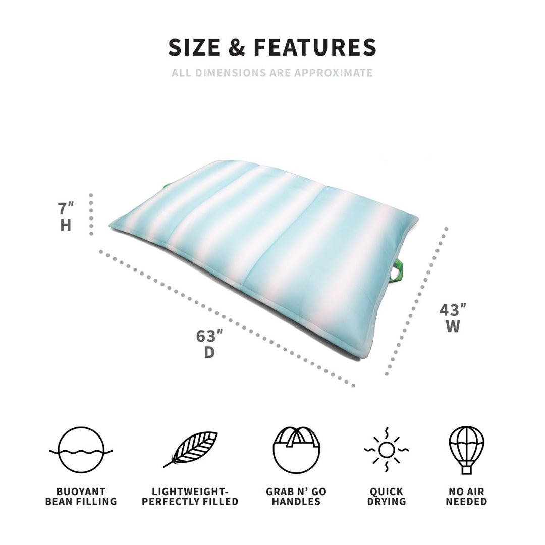 Dimensions lagoon lounger #color_rolling-wave-aqua