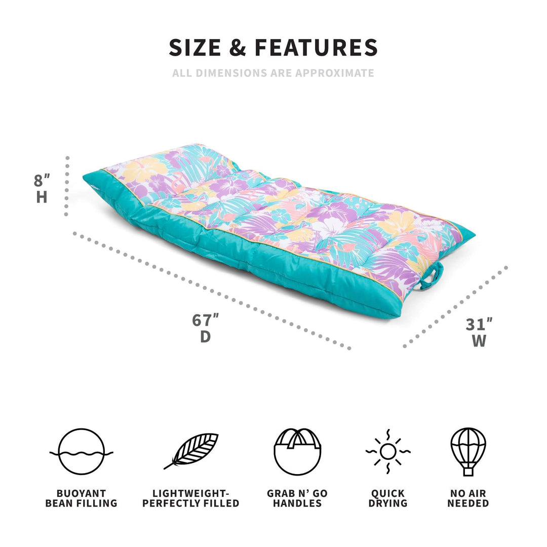 Kona dimensions #color_aqua-tropical-hibiscus