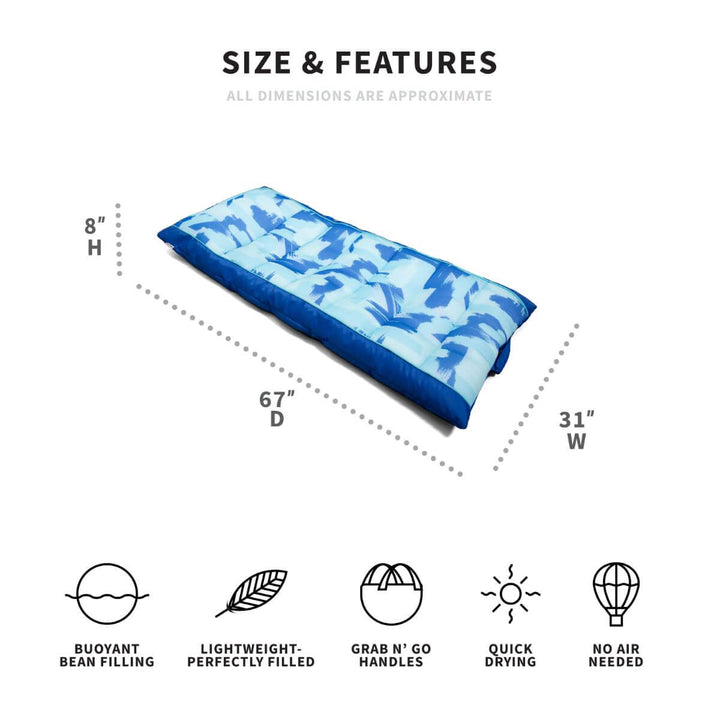 Dimensions kona pool float #color_paintbrush-blue
