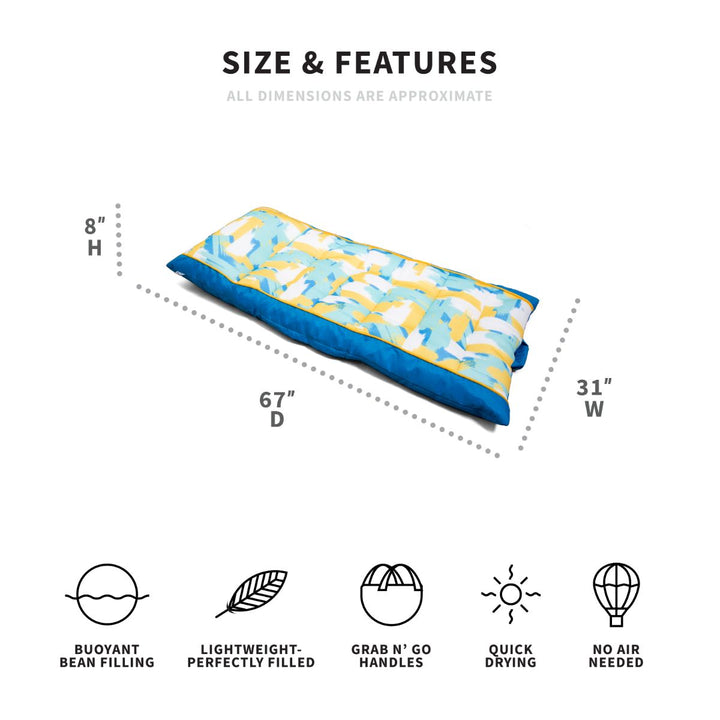 Dimensions pool lounger #color_paintbrush-yellow