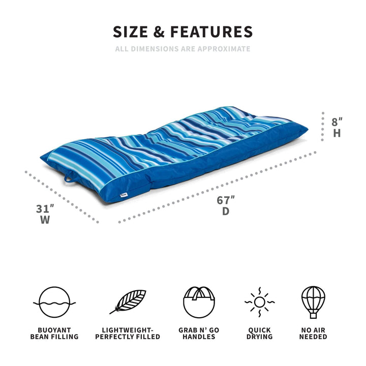 Dimensions kona pool float #color_blurred-blue