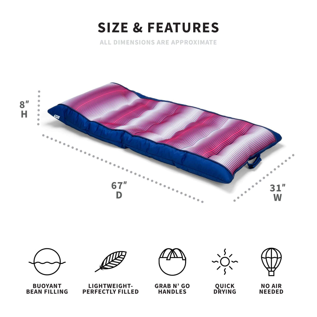 Dimensions Kona pool float #color_fade-fuchsia