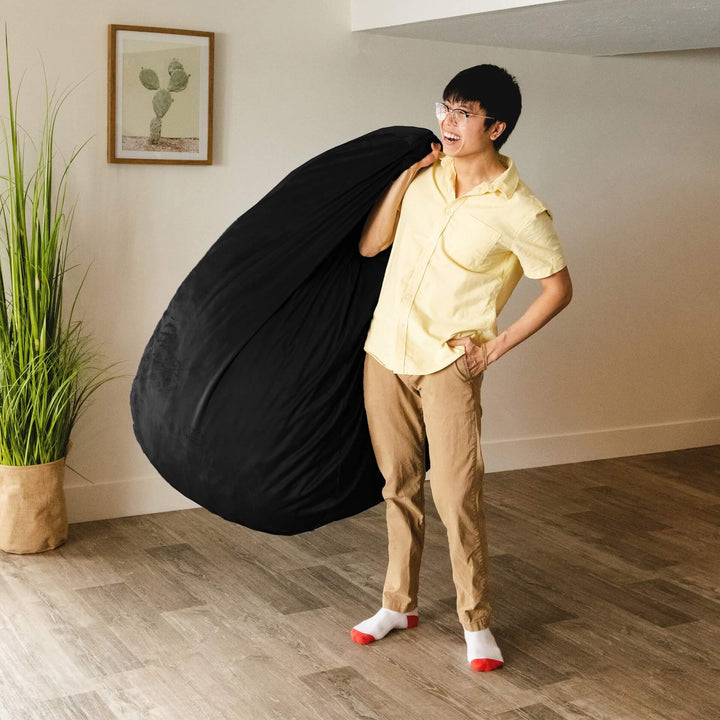 Lotus foam filled #color_black-plush