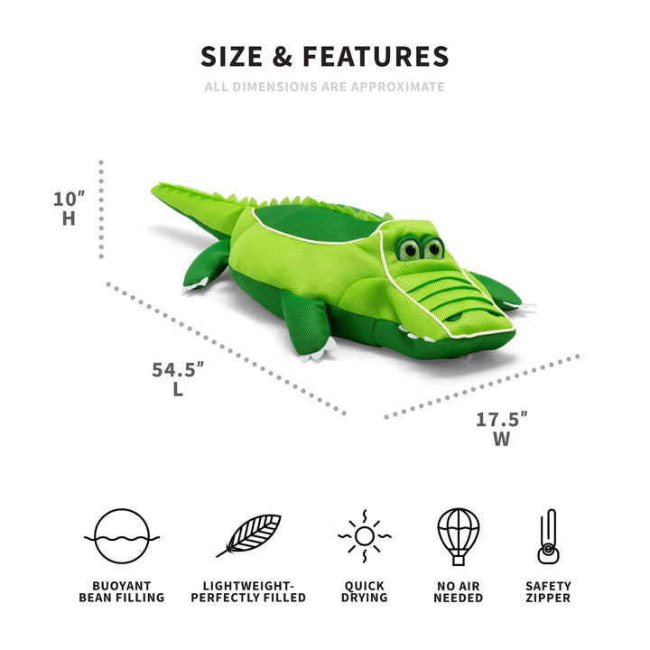 Pool Pets Alligator Kids Pool Float dimensions #style_alligator