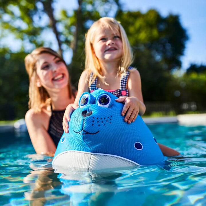 Pool Petz Large seal kids pool float little girl in pool #style_seal