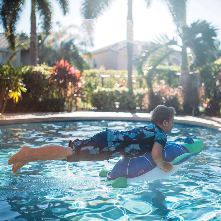 Pool Pets Turtle Kids Pool Float jumping in pool #style_turtle