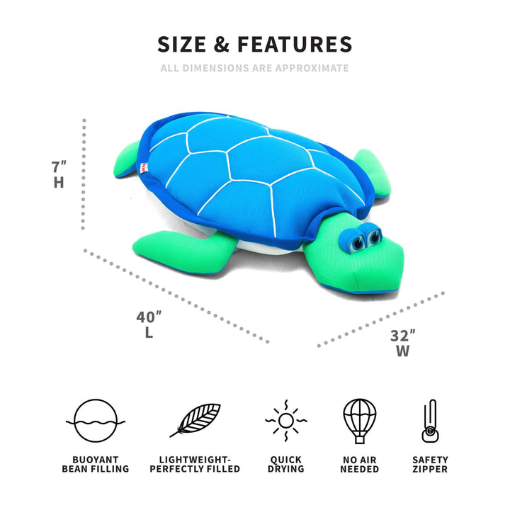 Pool Pets Turtle Kids Pool Float dimensions #style_turtle