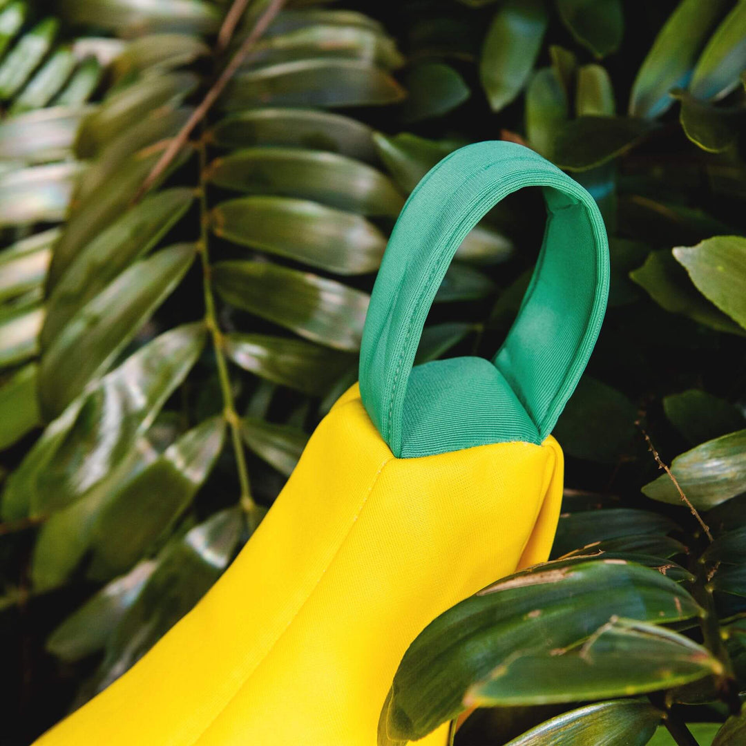 Banana pool noodle float with carry handle #color_banana