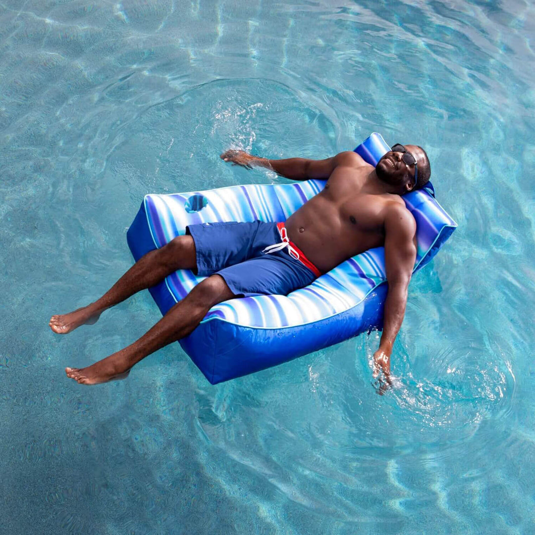 Captain's Pool Float pool float Blurred Blue