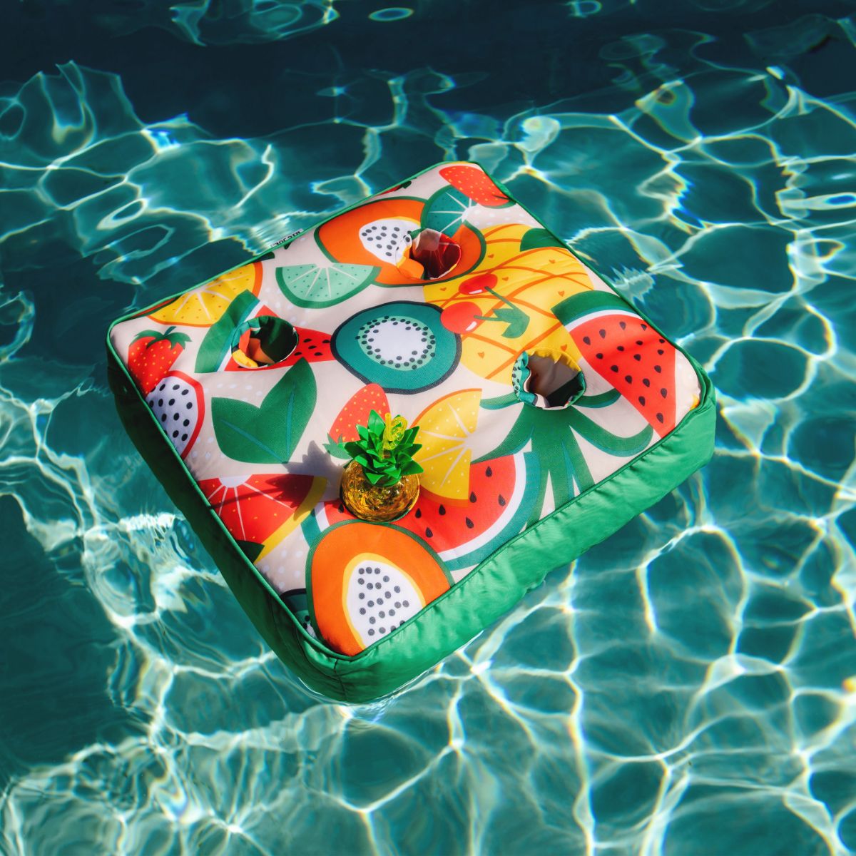 Floating pool drink holder