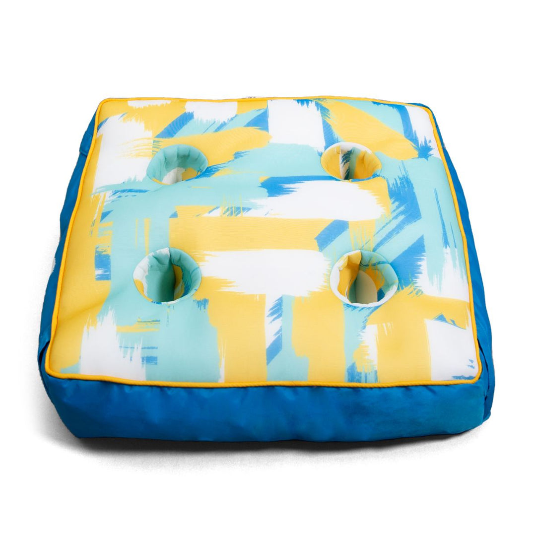 Top view drink caddie #color_paintbrush-yellow