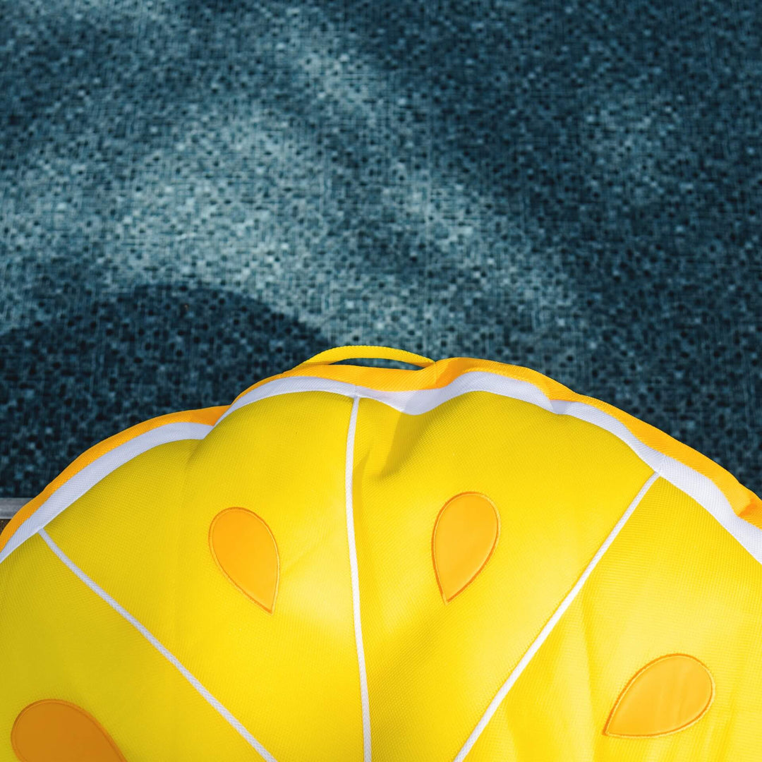 Fruit Slice Large lemon pool float mesh fabric #style_lemon
