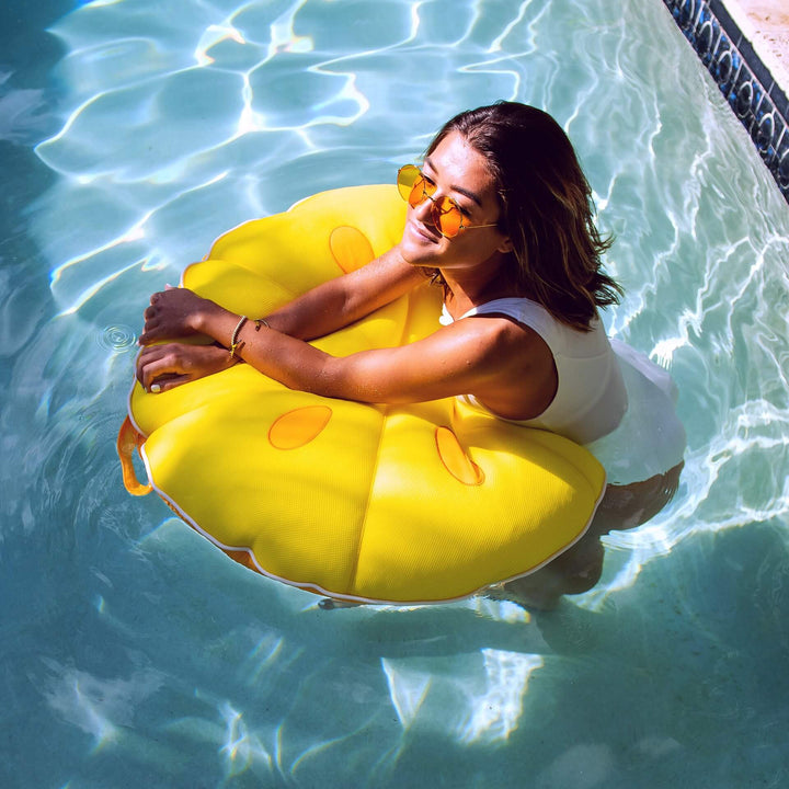 Small Fruit Slice Pool Float in Lemon pool bean #style_2-pack