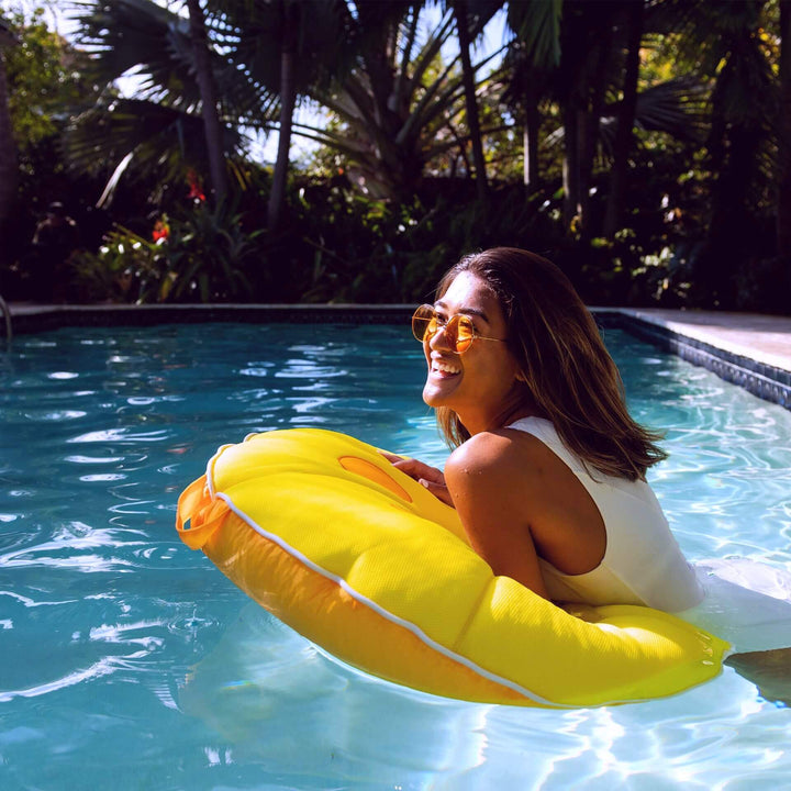 woman on float #color_lemon