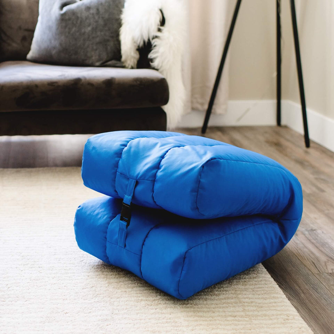 Blue travel sports bleacher chair #color_pacific-coast-blue-smartmax