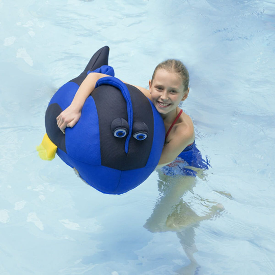 Pool Pets Angelfish Kids Pool Float girl in pool #style_angelfish