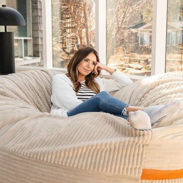 Big Joe® Fuf® XXL Oversized 6ft Foam Beanbag w/ Removable Cover
