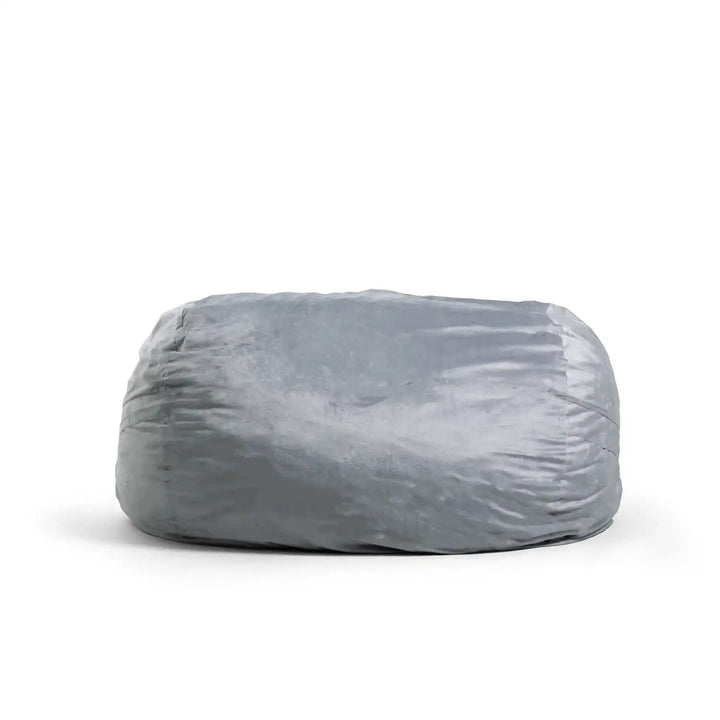 Fuf XXL Giant Bean Bag Chair front #color_gray-plush