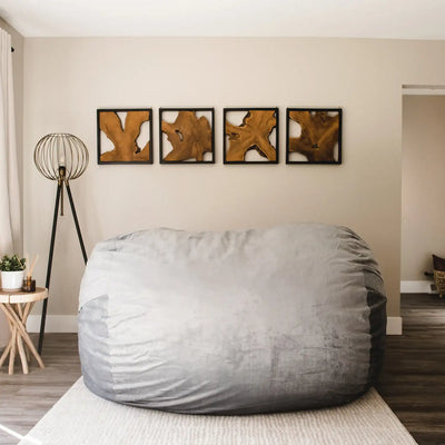 Fuf XXL Giant Bean Bag Chair living room view 