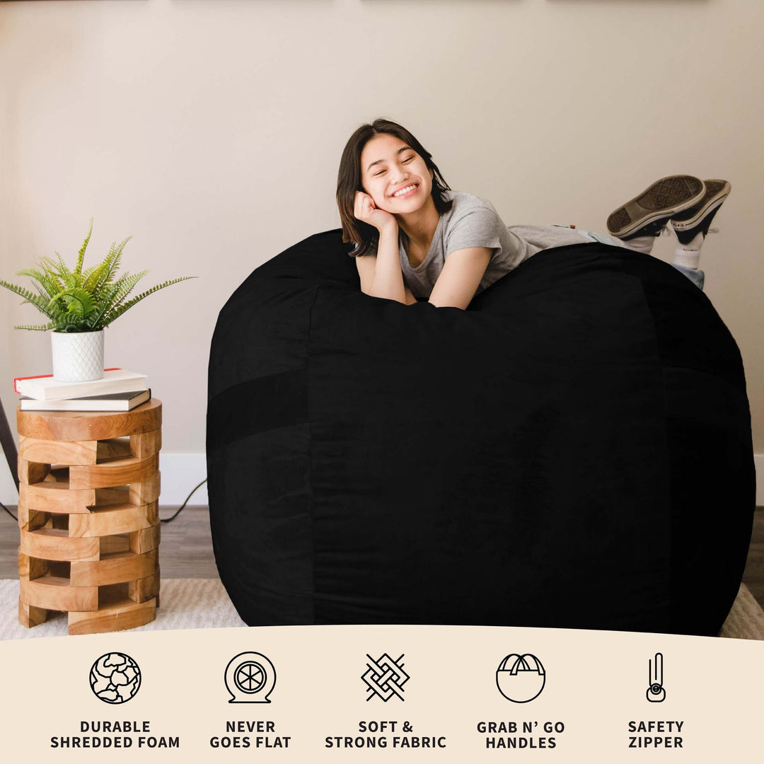 Fuf® Chair and Ottoman Bundle - Includes Fuf® Large and Fuf Pouf™