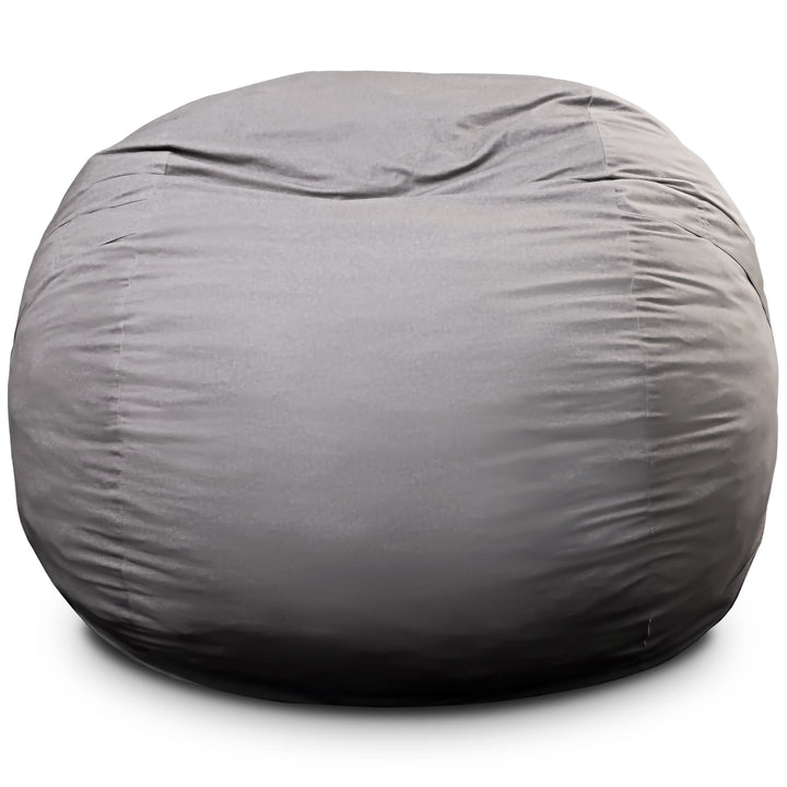 Gray bean bag chair on a white background #color_fog-brushed-denim